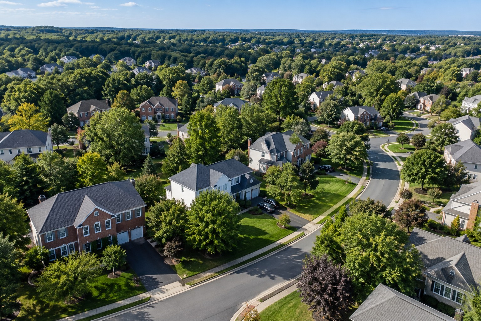 A Northern Virginia landscape at golden hour