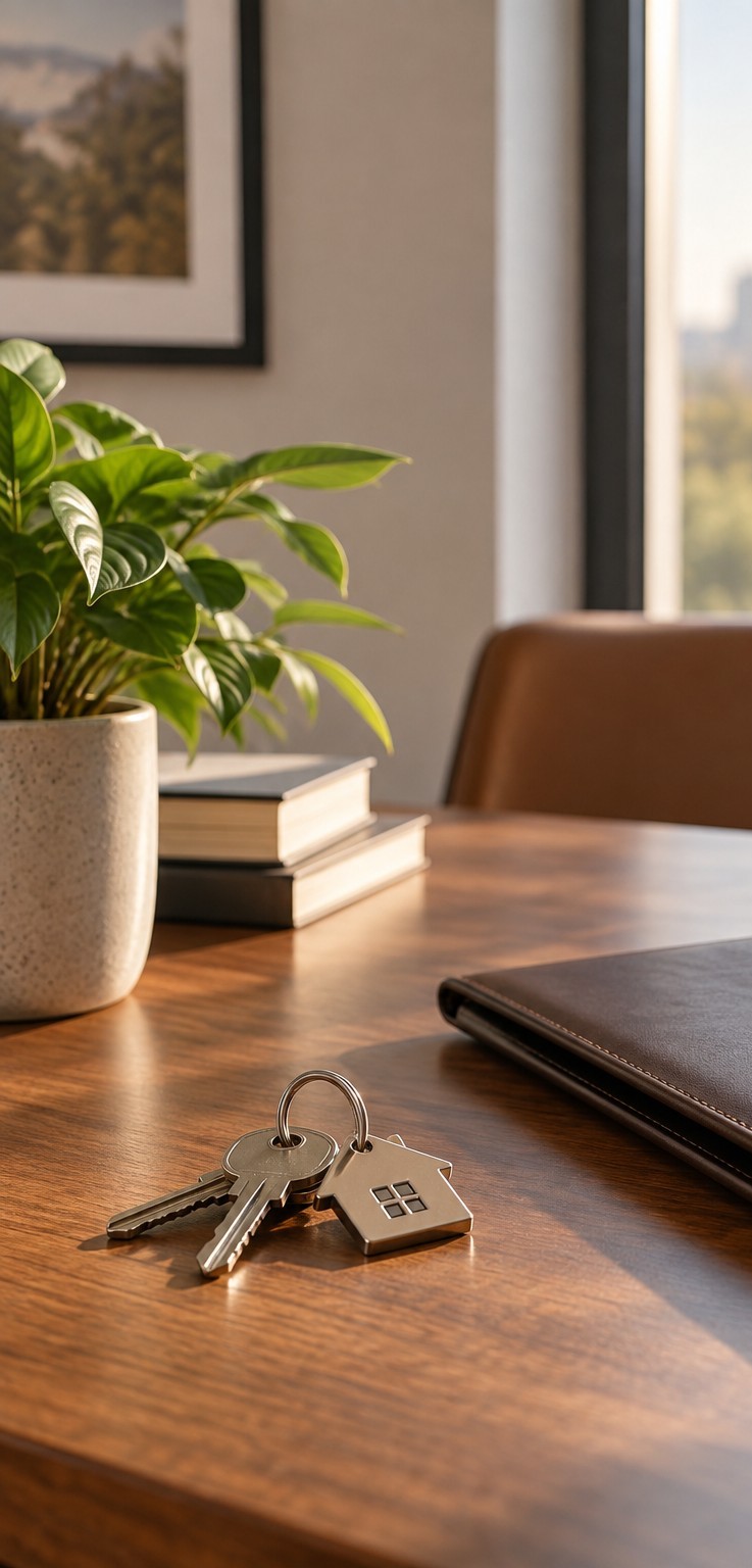 Concept image: house keys on a desk (Jerry Audi has no published headshot at this time)